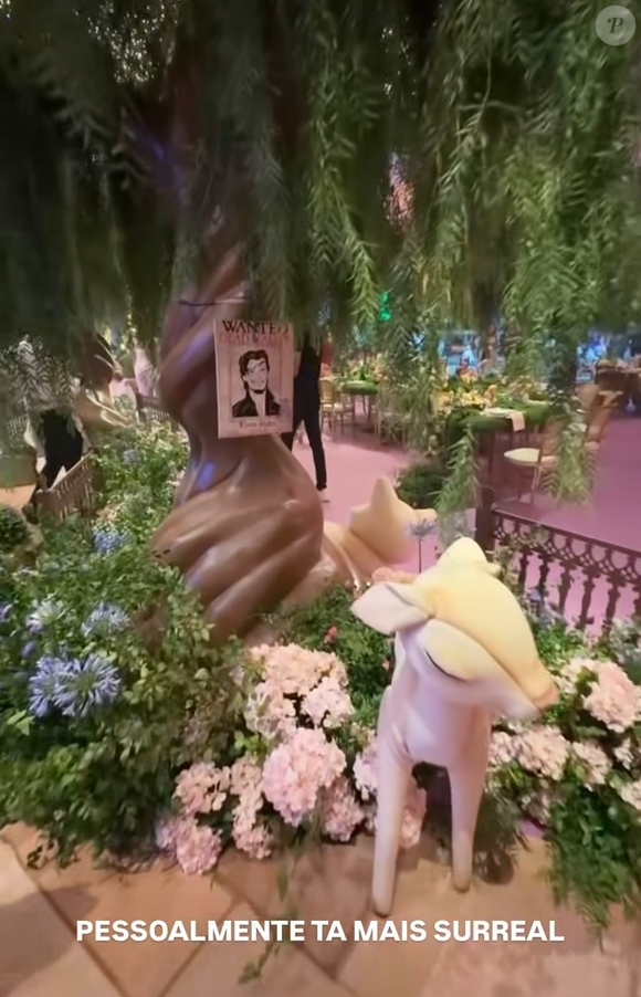 A festa de 4 anos de Maria Flor ganhou uma decoração grandiosa inspirada em 'Enrolados', animação da Disney sobre Rapunzel. Realizada na Casa VF, em Goiânia, a comemoração teve castelos, torre cenográfica, flores em tons pastel e um teto estrelado com mais de 300 mil pontos de luz