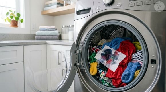 Uma alternativa caseira às folhas absorventes de cor é cortar um tecido branco em quadrados, deixá-lo de molho em água com soda cáustica e colocá-lo na máquina junto às roupas coloridas
