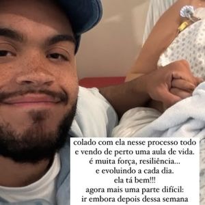 Preta Gil apareceu em foto com o filho, Francisco Gil, no hospital: 'Aula de vida'
