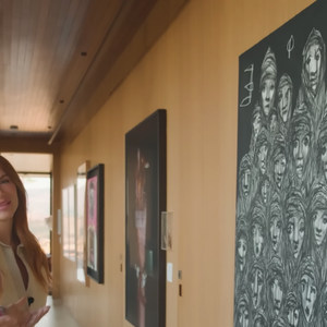 Nos arredores da propriedade, Giovanna Ewbank e Bruno Gagliasso anexaram diversas obras de arte belíssimas