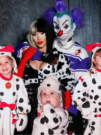 Dálmatas filhotes, Cruella sexy e Vini Jr. 'escondido': Virgínia agita web com festa de Halloween com filhos e namorado; veja fotos das fantasias