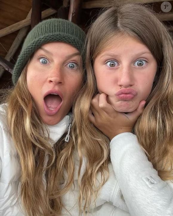 Vivian, segunda filha de Gisele Bündchen e Tom Brady, já está com 13 anos