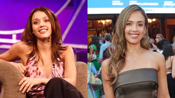 O tempo passou mesmo para Jessica Alba? Mais de 20 anos separam essas duas fotos da atriz, mas ela parece a mesma de sempre