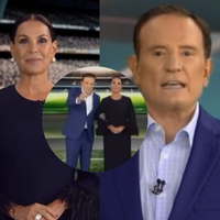 'Falta de profissionalismo': Roberto Cabrini segura Carolina Ferraz pelo braço no 'Domingo Espetacular' após erro ao vivo e web detona o jornalista