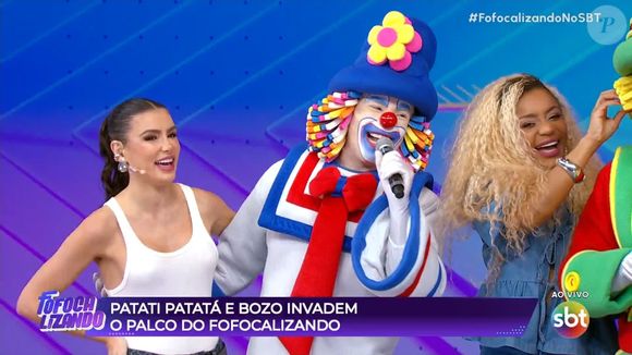Sorriso no rosto! Cariúcha tieta Patati, Patatá e Bozo ao vivo: "Eu assistia vocês na TV!"