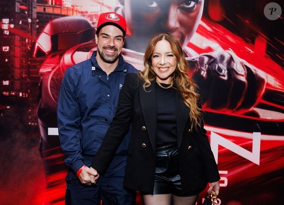 Renata Dominguez e o marido, Leandro Gléria, também curtiram pré-estreia do filme 'Tron: Ares'