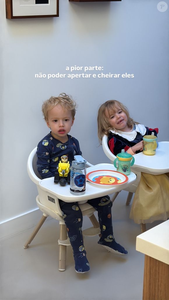 Pais de Isa Scherer cuidaram dos filhos gêmeos enquanto o casal sofria com a infecção