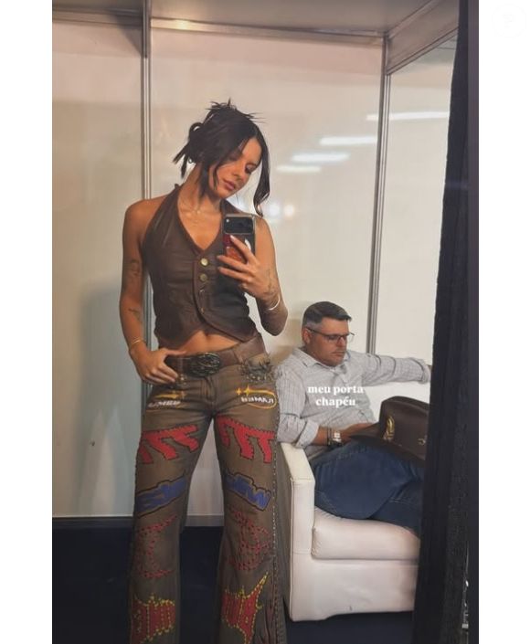 Ana Castela fez primeiro show após fim do namoro com Zé Felipe: cantora se apresentou em Torres (RS)