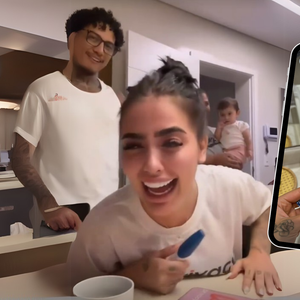 Grávida? Após vídeo íntimo, MC Mirella posta teste de gravidez e questiona Dynho: 'O que você fez comigo?'