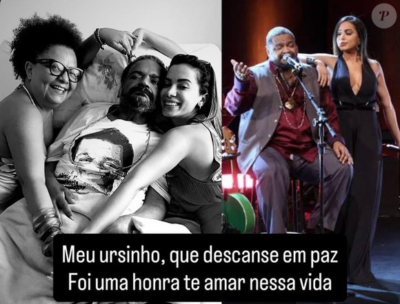 Anitta se declarou à Arlindo Cruz no Instagram: 'Meu ursinho'
