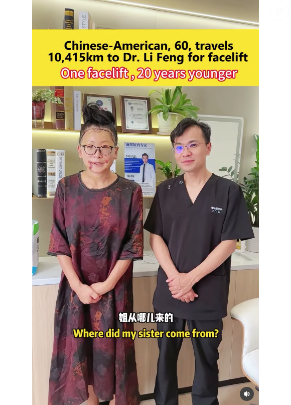 Dr. Lifeng é especialista em facelift e diz ter mais de 3000 pacientes em todo o mundo