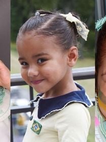 Mini fashionistas! Mavie, filha de Neymar, Maria Alice e Maria Flor, herdeiras de Virgínia, roubam a cena com looks fofíssimos para torcer pelo Brasil na Copa