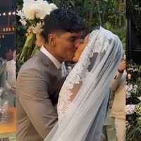15 mil flores, bolo de quase 1 metro e mais: casamento luxuoso de Gabriel Medina e Isabella Arantes teve 'operação secreta' e foi preparado em apenas 15 dias