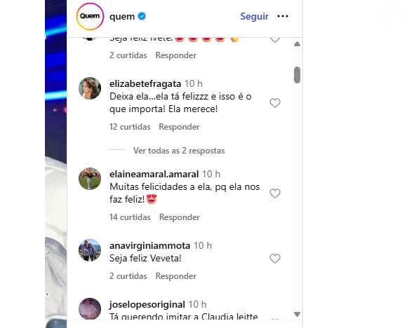 Internautas apoiam novo romance de Ivete Sangalo com empresário em comentários do Instagram