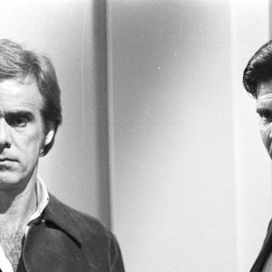 Francisco Cuoco e Tarcísio Meira em foto no bastidor da Globo