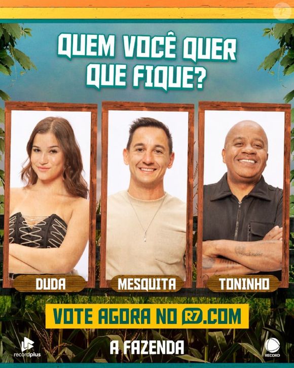 Quem sai de A Fazenda 17 hoje? Enquete UOL mostra empate técnico