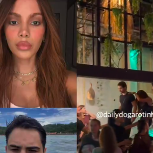 Após o beijo, Anitta e Danilo Mesquita deixaram o local juntos, com direito a mãos dadas