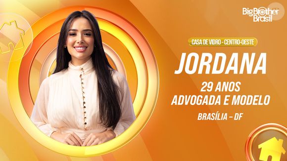 Jordana também está na Casa de Vidro da região centro-oeste