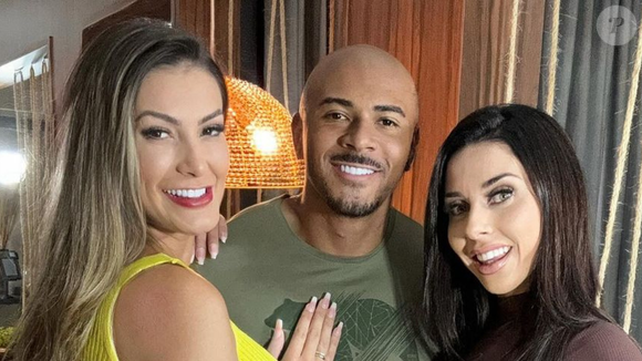 Andressa Urach também já gravou pornô com Luiza Marcato, mulher de Máximo Garcia