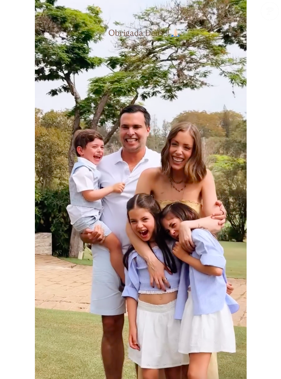 Fabiana Justus reuniu familiares e amigos em uma festa de aniversário intimista do filho Luigi neste sábado (29)