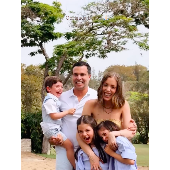 Fabiana Justus reuniu familiares e amigos em uma festa de aniversário intimista do filho Luigi neste sábado (29)