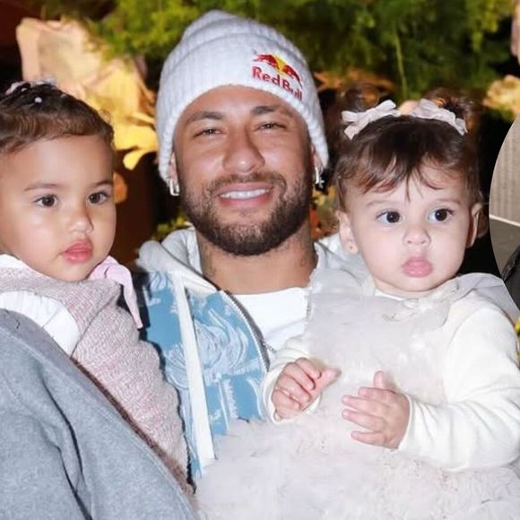 Neymar passou o Dia dos Pais cercado pelos 4 filhos