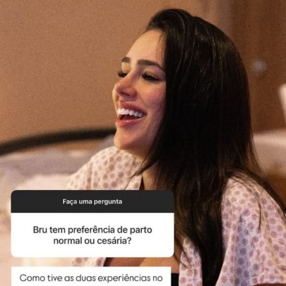 Bruna Biancardi revelou que quer dar à luz através de uma cesária