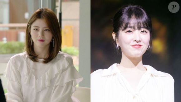 Antes e depois das atrizes de dorama: Han So-hee em 'Reunited Worlds' (2017) e hoje, aos 31 anos