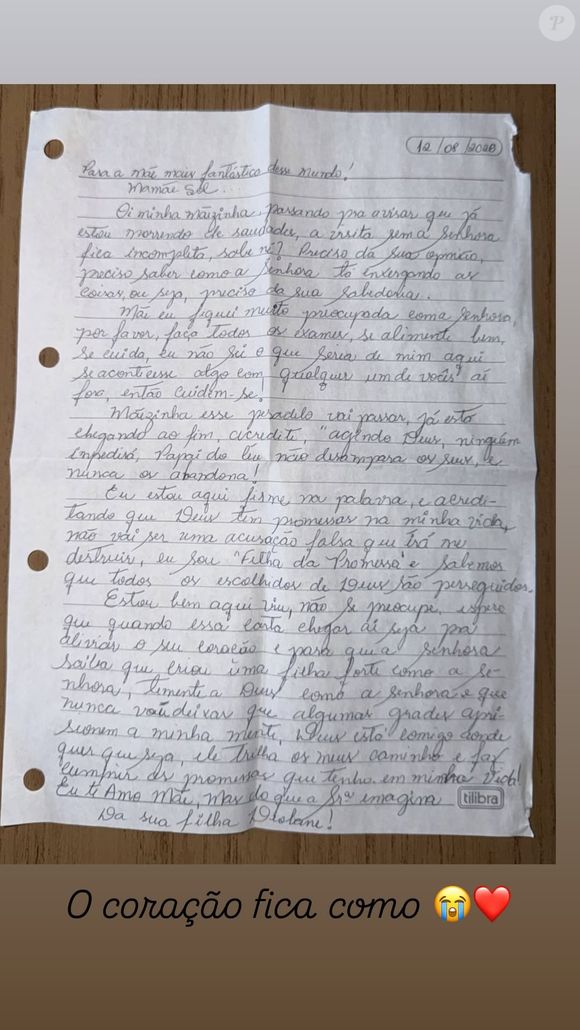 Leia na íntegra a carta escrita por Deolane Bezerra na prisão