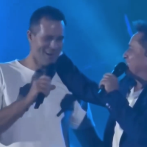 Na véspera do Dia dos Pais, Leonardo dividiu o palco com o primogênito, Pedro Leonardo