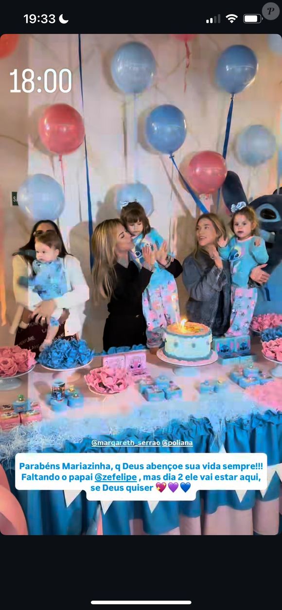 Maria Alice completou 4 anos na última sexta-feira (30), mas a festa definitiva será realizada na segunda, dia 02 de junho