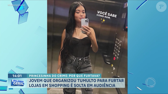 Isabelle Neto Neres, de 18 anos, foi presa na noite do último domingo (26), em um shopping na Zona Norte de São Paulo