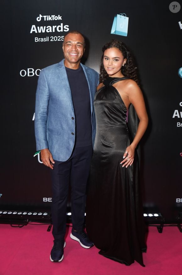 Denilson levou a filha para o TikTok Awards