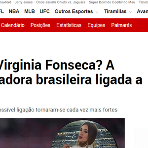 Virgínia Fonseca foi destaque na edição estadunidense do portal Marca, famoso por fazer cobertura esportiva