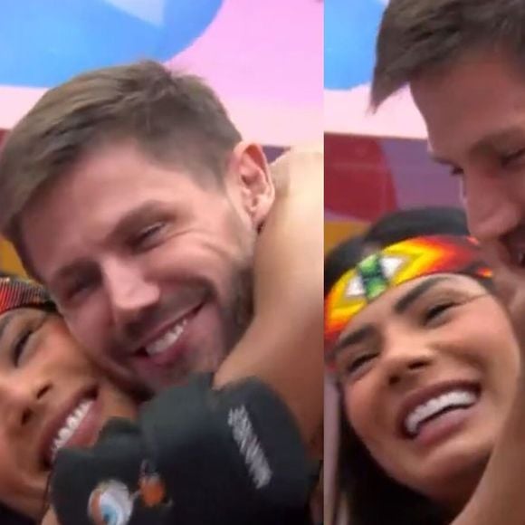 'BBB 26': Marciele 'ataca' e beija Jonas após escapar de Paredão e web repara. 'Ele virando o rosto'. Vídeo!