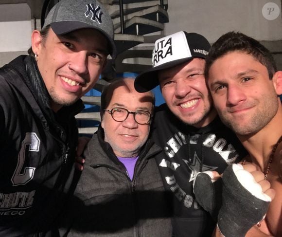 Morte precoce de Allan 'Puro Osso': lutador do MMA e Kiko surgem juntos com o pai do cantor, Franco Scornavacca, já falecido