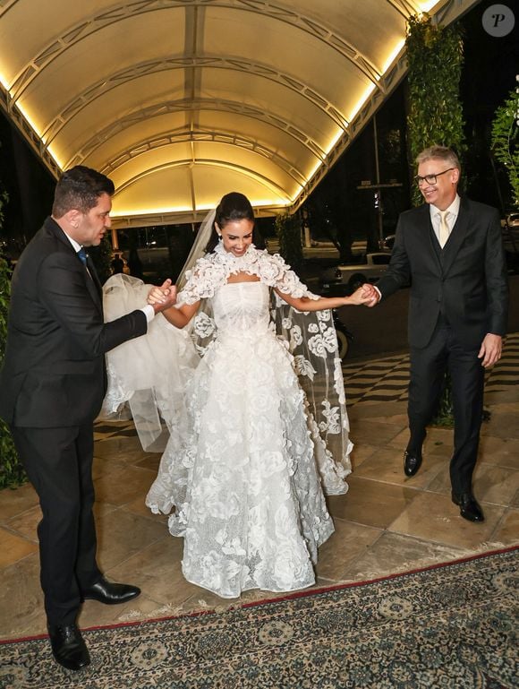 Depois do casamento, os convidados de Thiago Bertoldo e Geórgia Fröhlich seguiram para a festa luxuosa organizada pelo casal