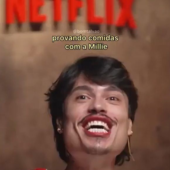 O blogueiro avaliou a forma como Millie interagiu com ele no vídeo ao ponderar a diferença de perfis. "Eu sou muito expansivo, isso pode ter dado uma diferença de energia no vídeo. Mas ela é muito incrível, muito fofa, amei entrevistá-la".