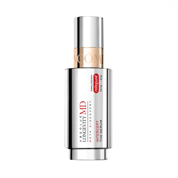 Sérum Absolue Longevity MD Intercept (Lancôme) – 50ml | R$ 1.319 - segundo a marca, o produto ajuda a aumentar a firmeza da pele, estimula milhões de novas células diariamente e melhora o brilho e a elasticidade