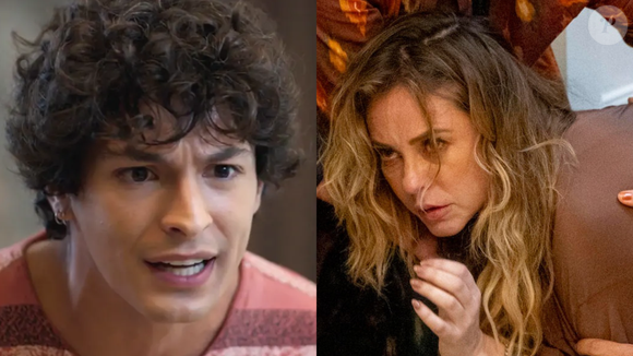 Em 'Vale Tudo', sentindo-se responsável, Heleninha promete ao filho que vai parar de beber.