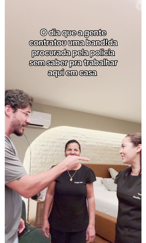 Em um vídeo publicado no TikTok, Eliezer comentou que, em uma ocasião, acabou contratando uma mulher foragida da Polícia sem saber
