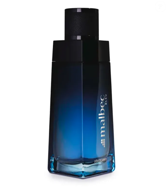 O perfume Malbec Bleu, desodorante colônia de 100mL de O Boticário, é conhecido por ter, em sua composição, notas frescas e amadeiradas.