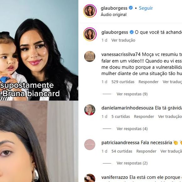 Bruna Biancardi curtiu um post que lamentava a torcida pelo 'erro' de Neymar