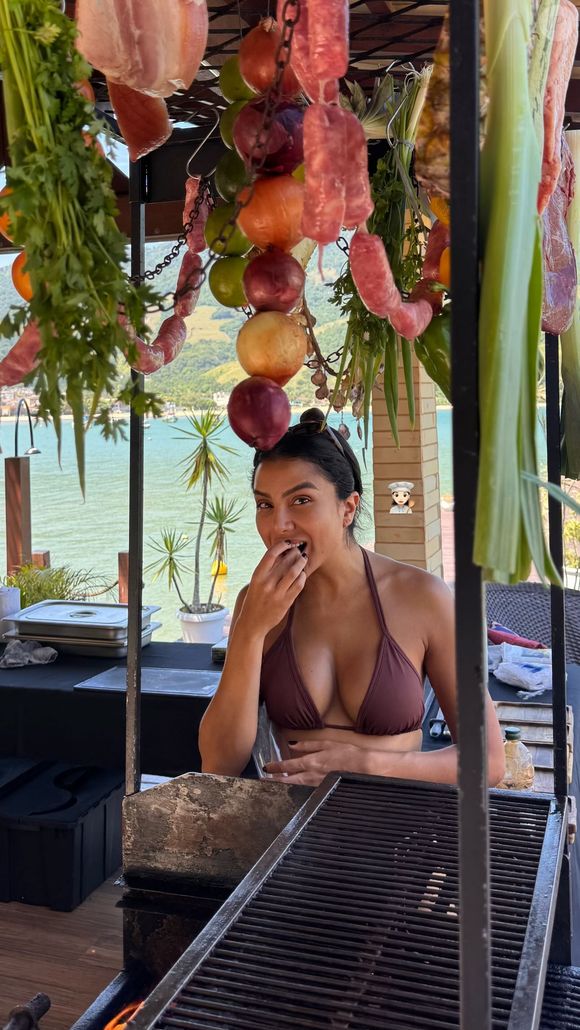 Amanda Kimberlly passou os últimos dias em uma pousada em Angra dos Reis, no Rio de Janeiro
