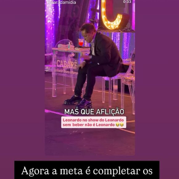 Leonardo parou de beber para cuidar da saúde