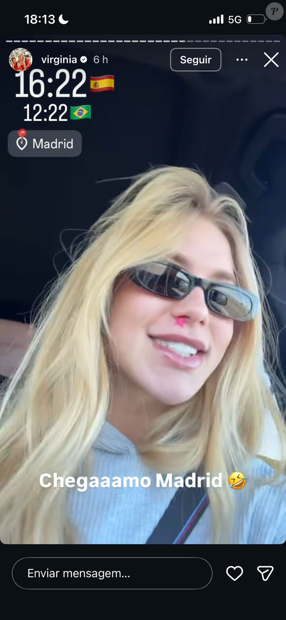 Virgínia está de volta à Espanha, após período carnavalesco polêmico