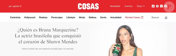 A repercussão também chegou à América Latina. A revista Cosas, do Equador, publicou um perfil explicando quem é Bruna Marquezine e relembrou diferentes fases de sua trajetória