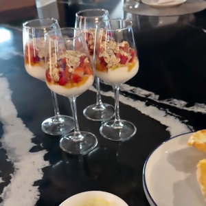Camila Cavazana preparava pratos diferenciados todos os dias, desde o café da manhã até o jantar
