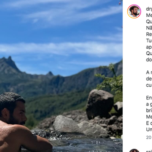 Sandy, namorada de Pedro Andrade, se declarou nos comentários: "Que o amor siga te criando. Feliz vida, meu amor!"