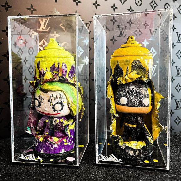 Bruna Biancardi já presenteou Neymar com outras obras de arte, como os personagens Batman e Curinga